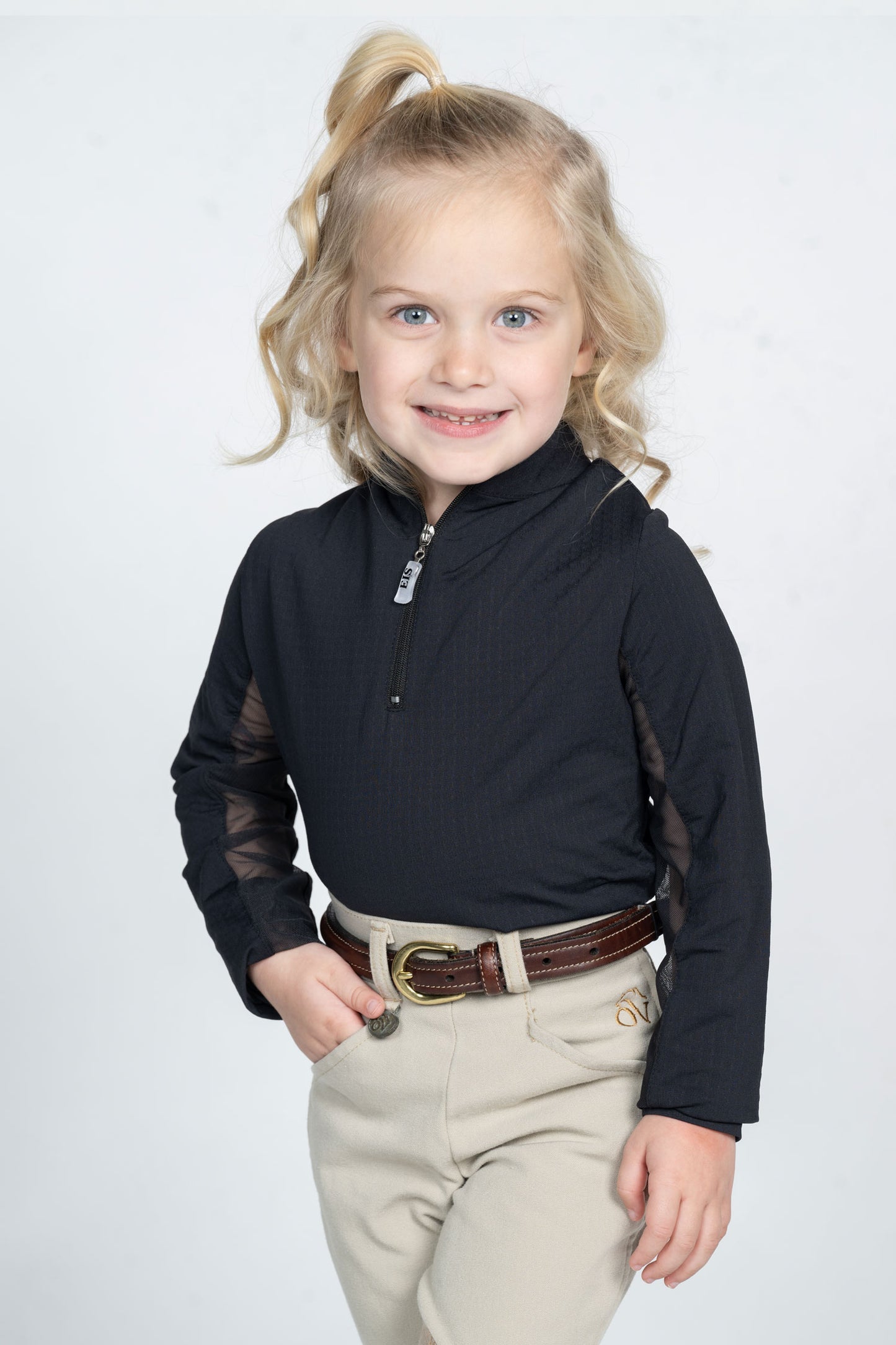 EIS Kids Small 4-6 Black COOL Sun Shirt ®