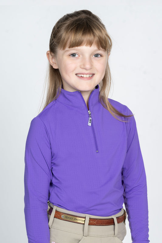 EIS Kids Medium 8-9 Purple COOL Sun Shirt ®